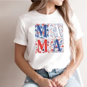 Patriotic Mama Graphic T-Shirt - WE304