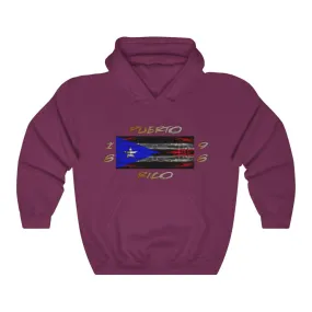 1898 Puerto Rico Lightning Flag - Unisex Heavy Blend™ Hooded Sweatshirt