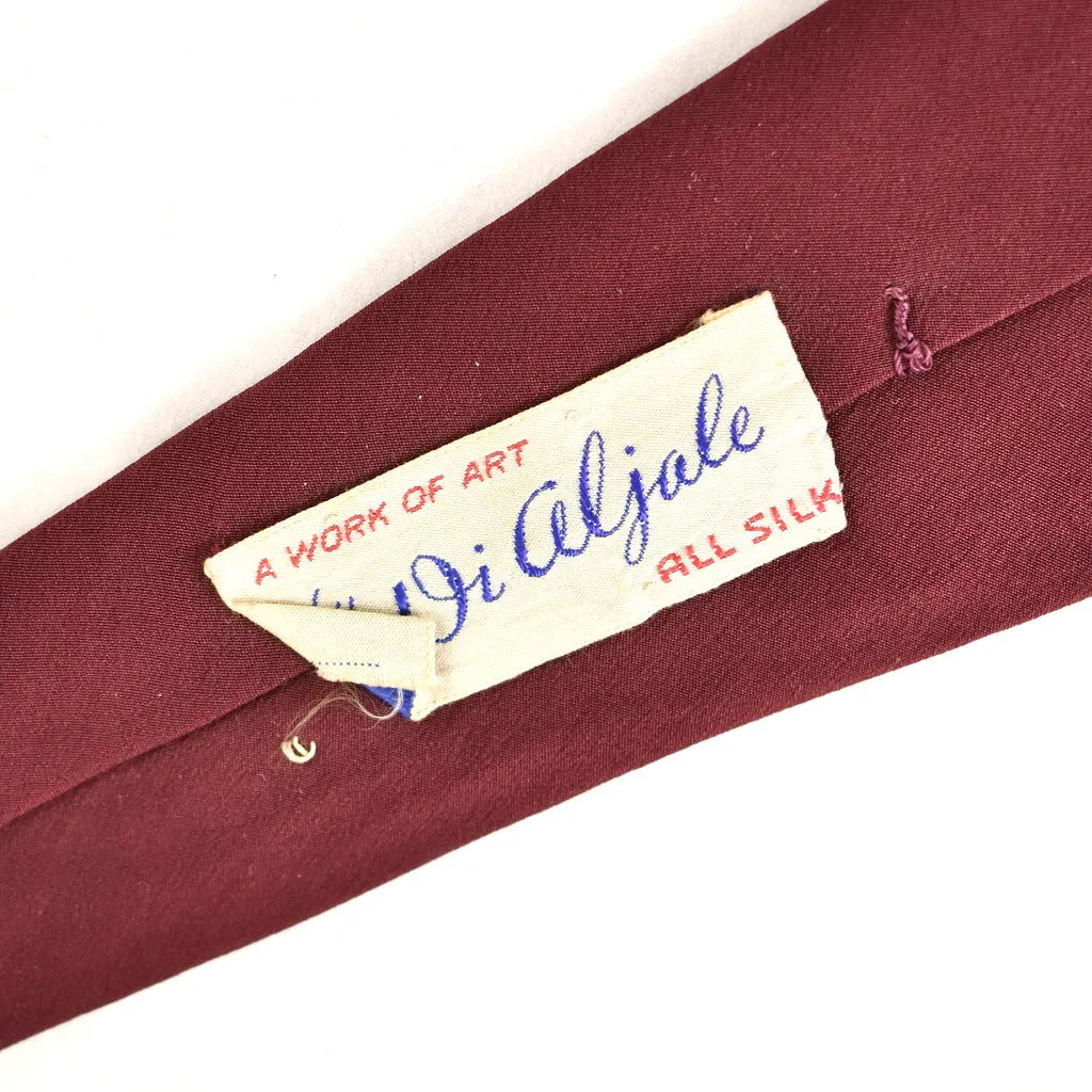 1940s Di Aljale Artwork Vintage Tie