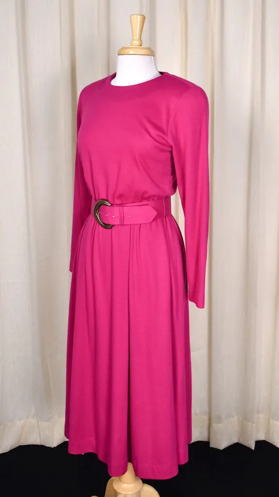 1940s Style Raspberry Dress