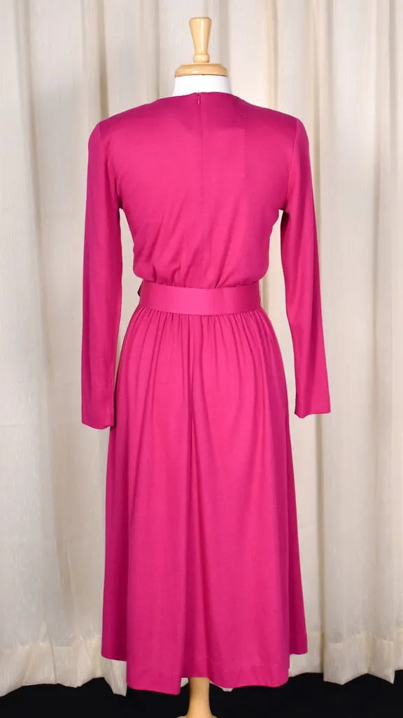 1940s Style Raspberry Dress