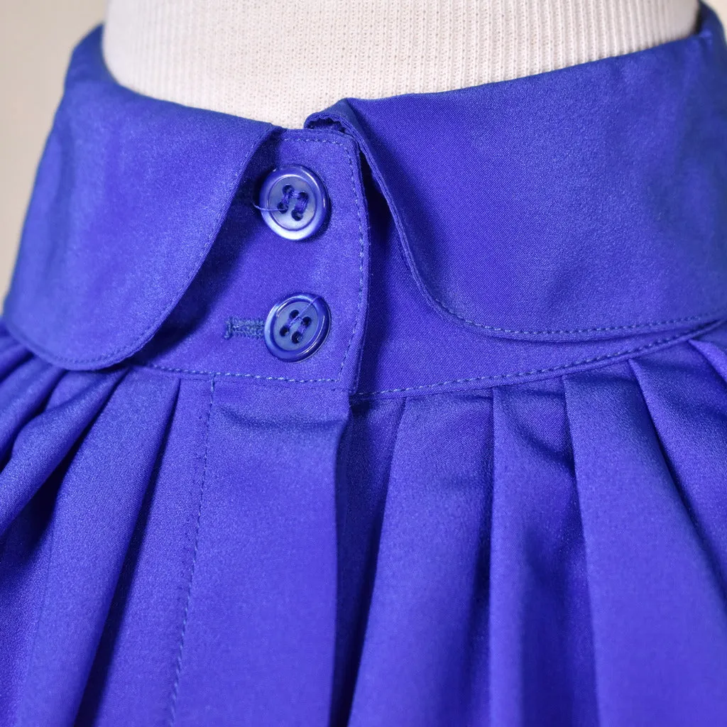 1940s Style Royal Blue Blouse