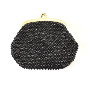 1950s Black Candy Dot Vintage Purse