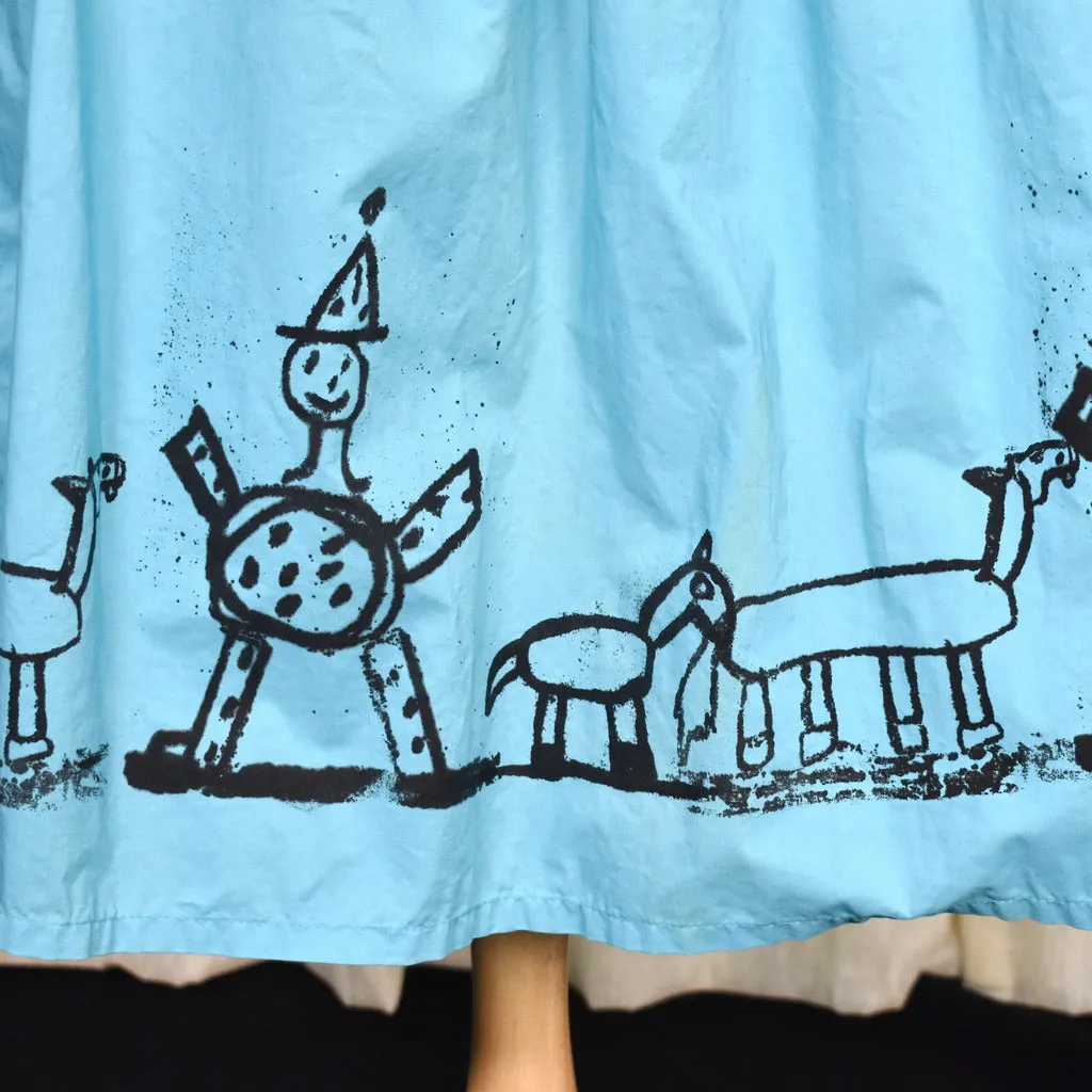 1950s Clowns & Horses Skirt