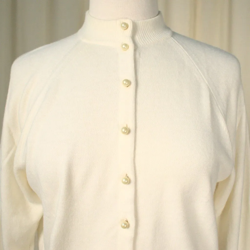 1950s Cream & Pearl Cardigan