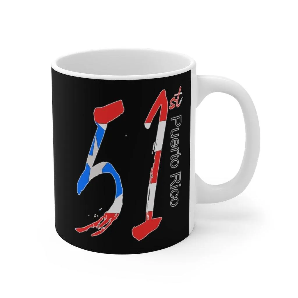 51st Black/White Ceramic Mug