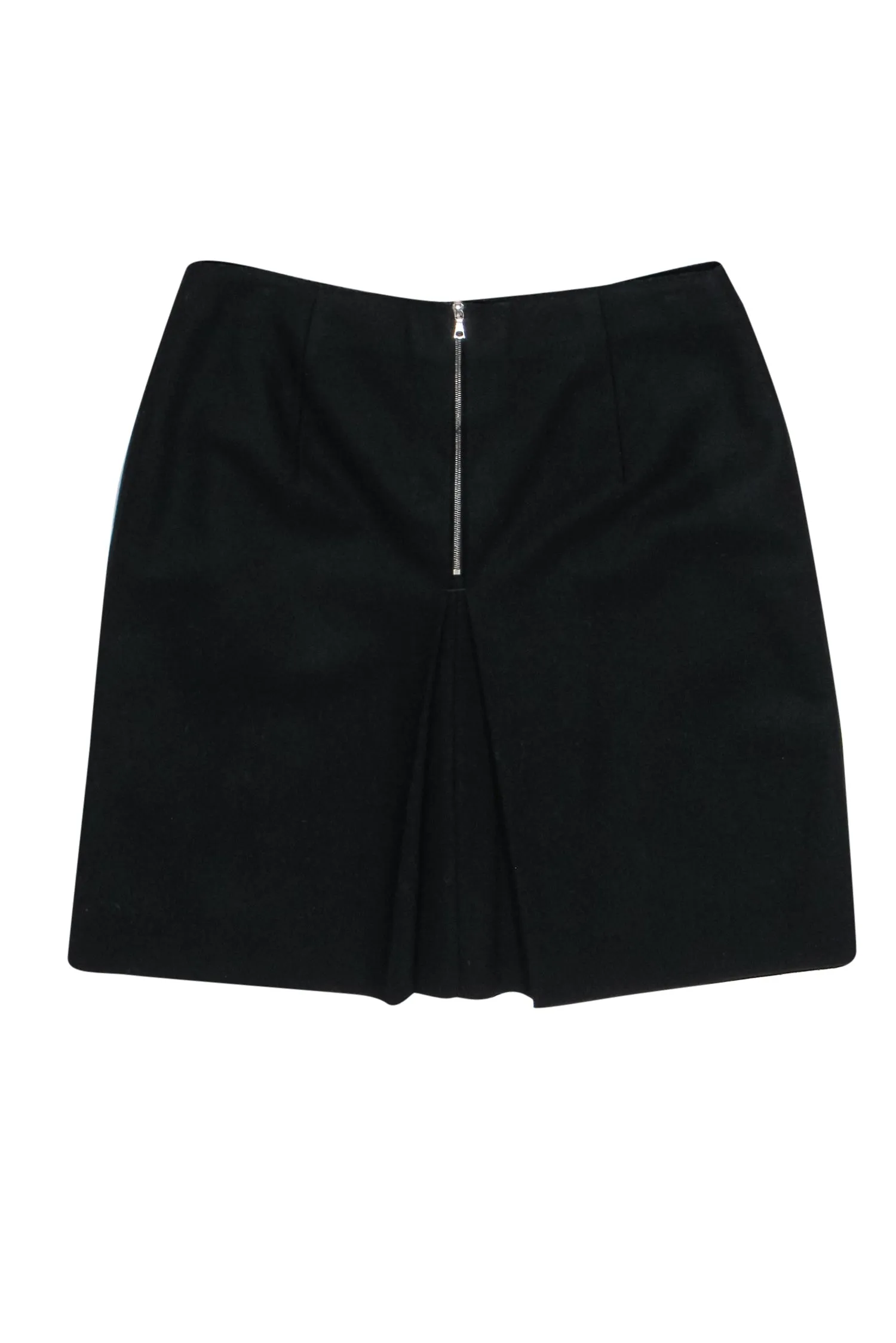 Acne Studios - Black Draped Wool Blend A-Line Skirt Sz 6