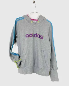 Adidas  Felpa Hoodie con Zip ai Polsi Taglia M