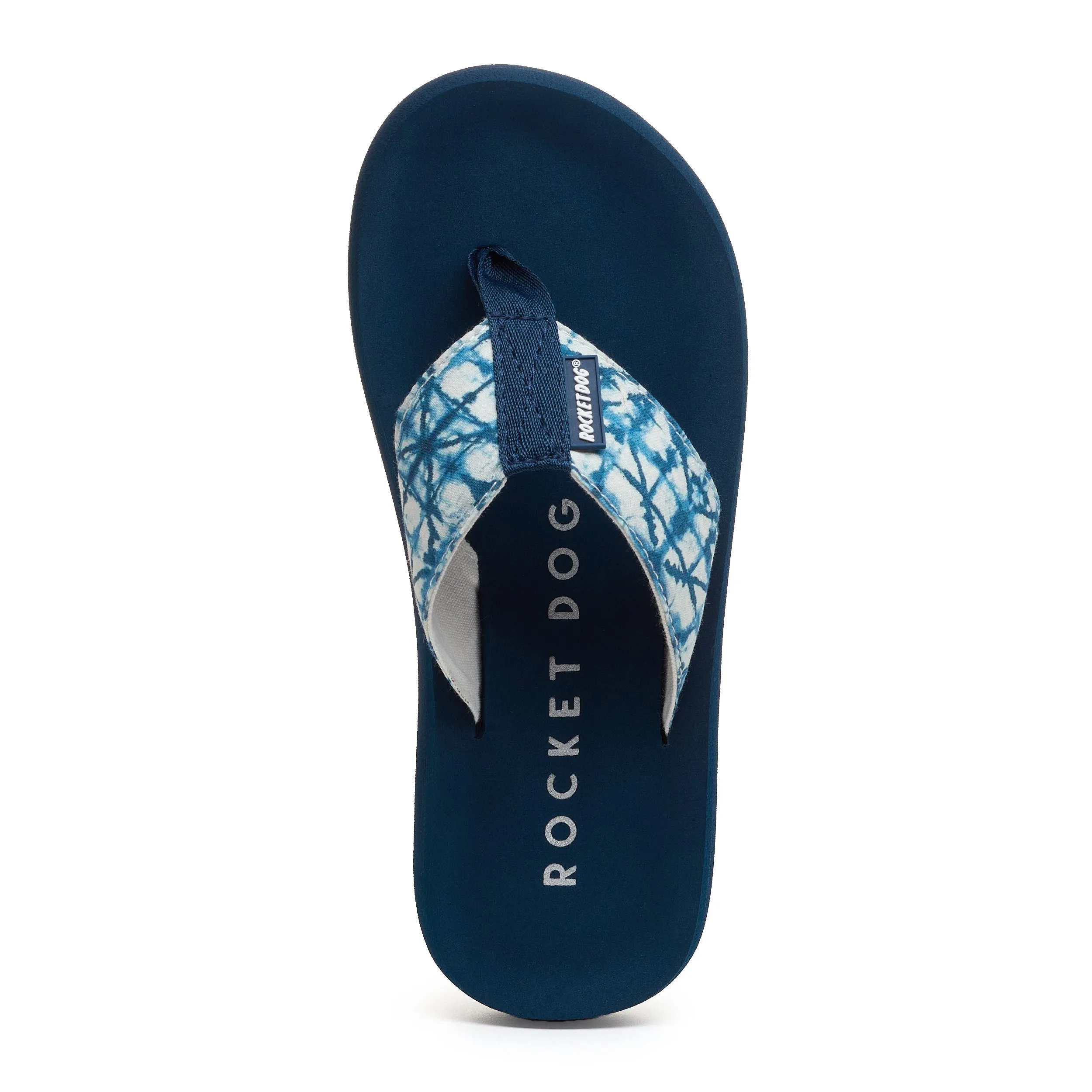 Adios Blue Tie Dye Flip-Flops