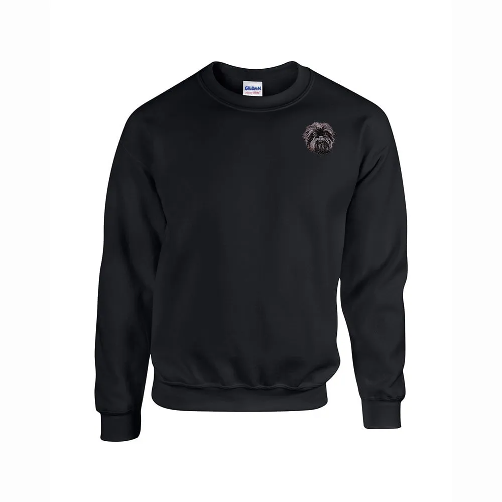 Affenpinscher Embroidered Unisex Crewneck Sweatshirt