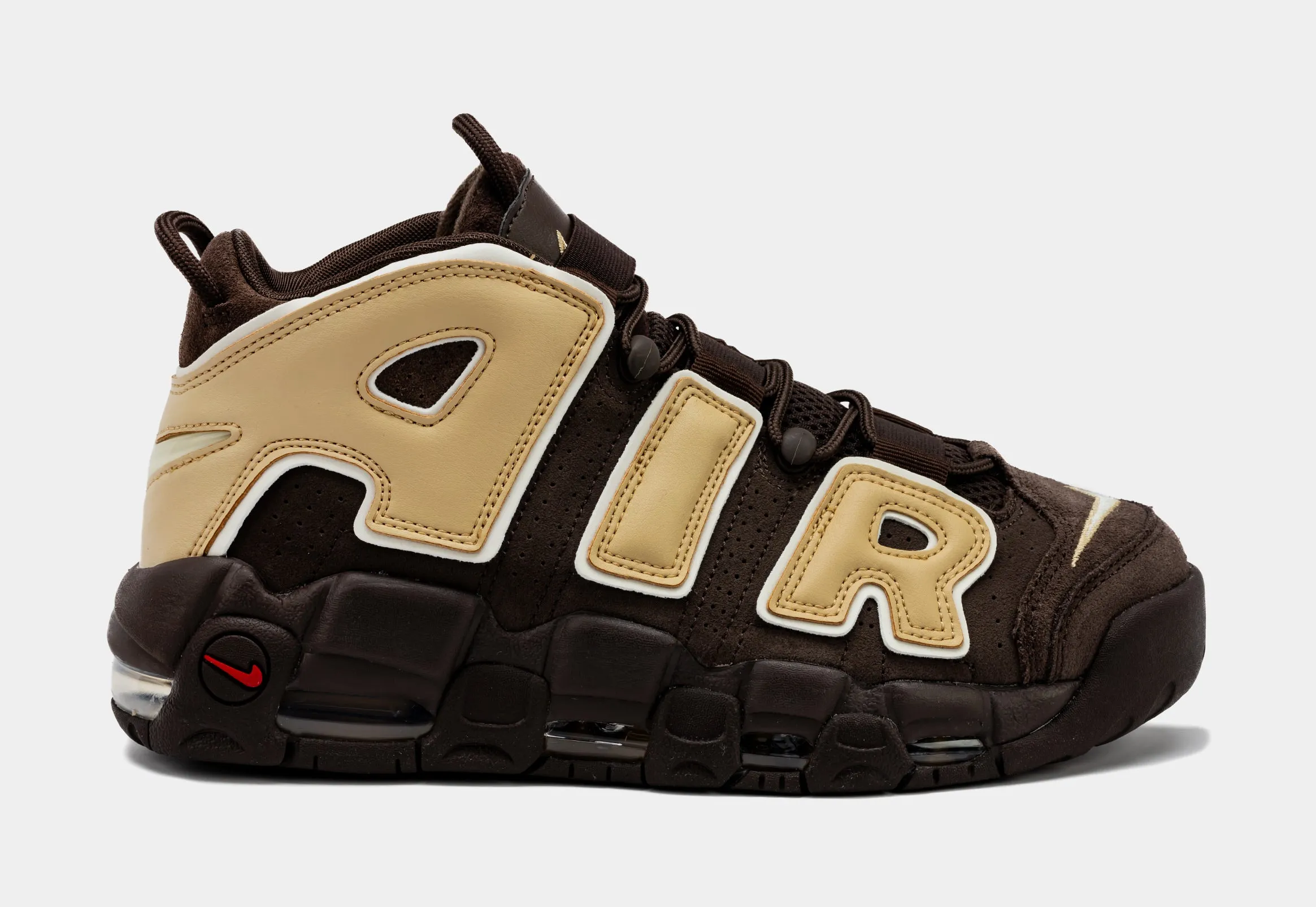 Air More Uptempo Baroque Brown Mens Lifestyle Shoes ( Baroque Brown/Sesame/Pale Ivory)