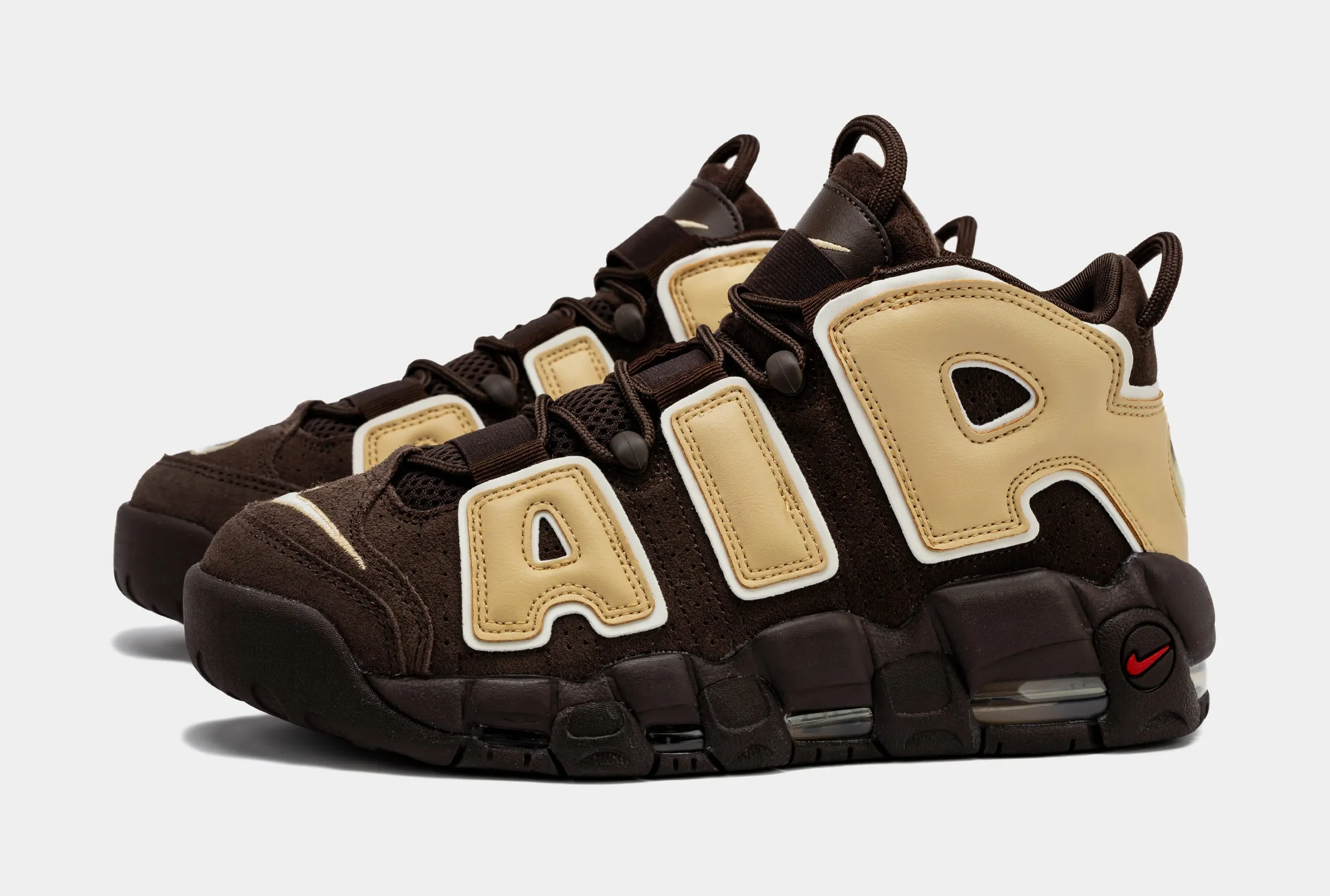 Air More Uptempo Baroque Brown Mens Lifestyle Shoes ( Baroque Brown/Sesame/Pale Ivory)