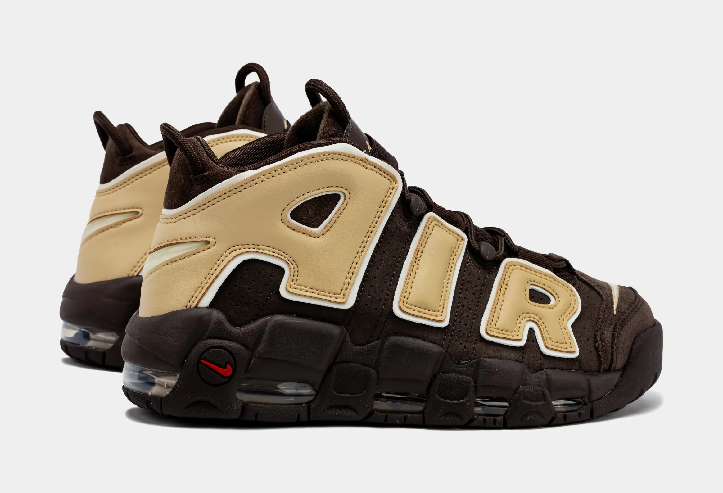 Air More Uptempo Baroque Brown Mens Lifestyle Shoes ( Baroque Brown/Sesame/Pale Ivory)