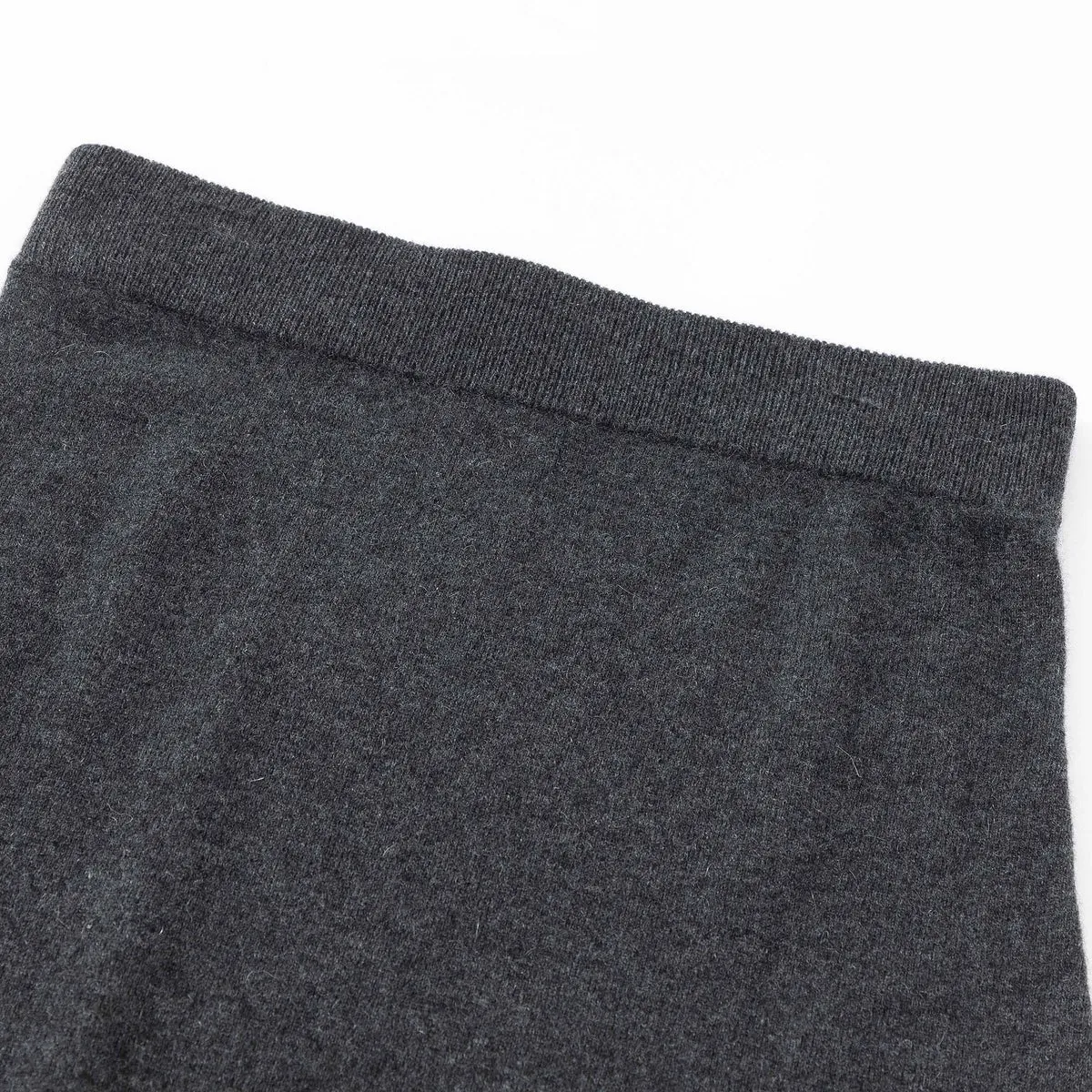 Aleger Cashmere Dark Grey Marl A Line Skirt