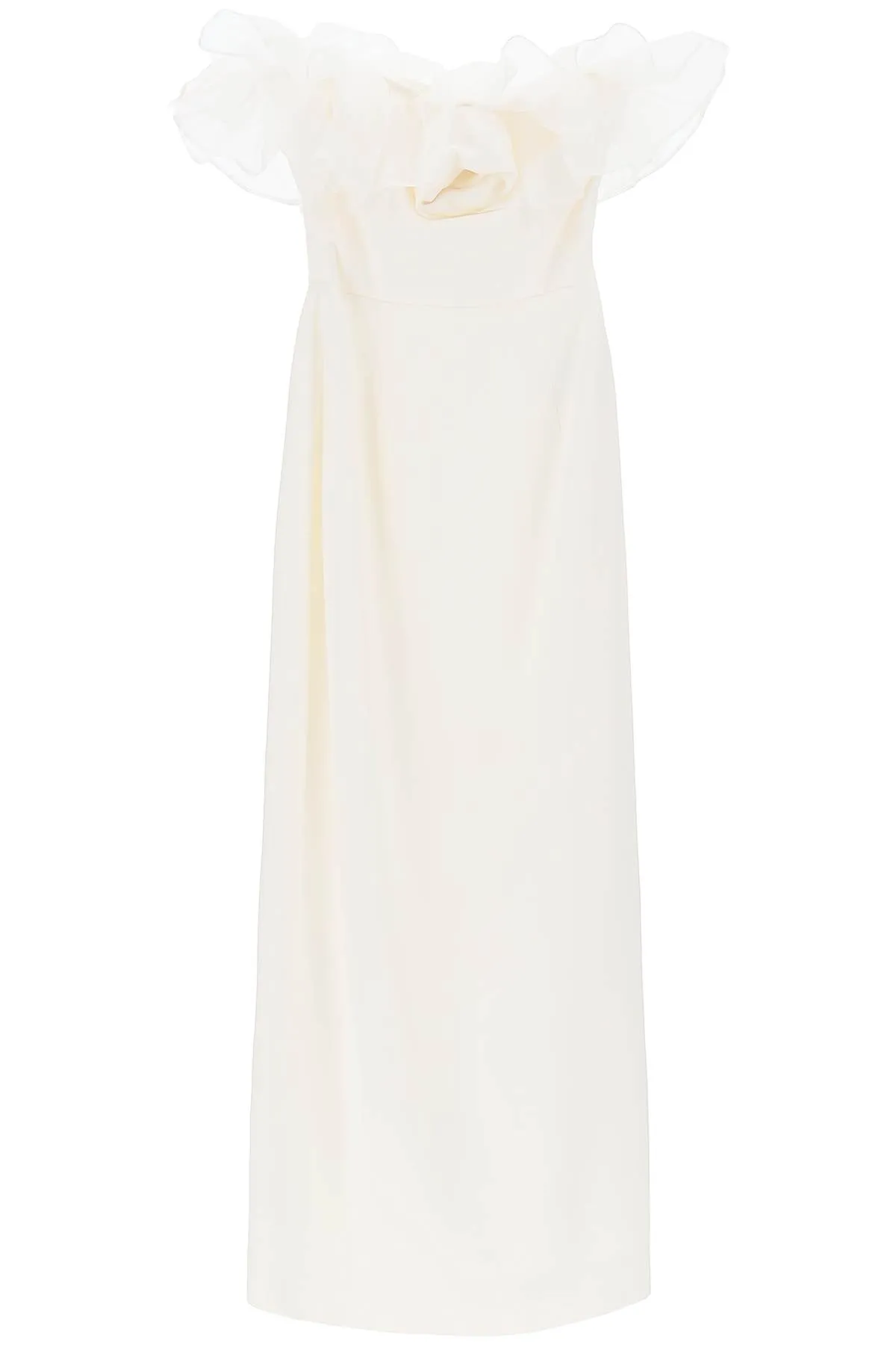 Alessandra Rich Women's Strapless Dress With Organza Details