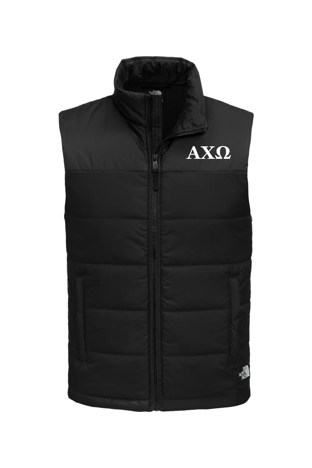 Alpha Chi Omega - North Face Everyday Insulated Vest - White Embroidered Letters