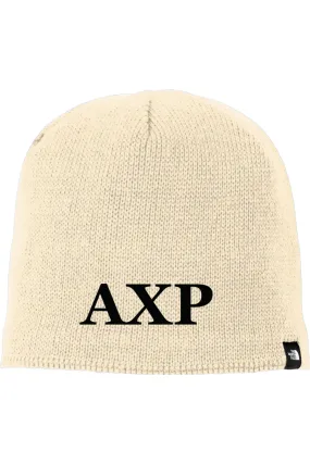 Alpha Chi Rho - North Face Mountain Beanie - Black Embroidered Letters