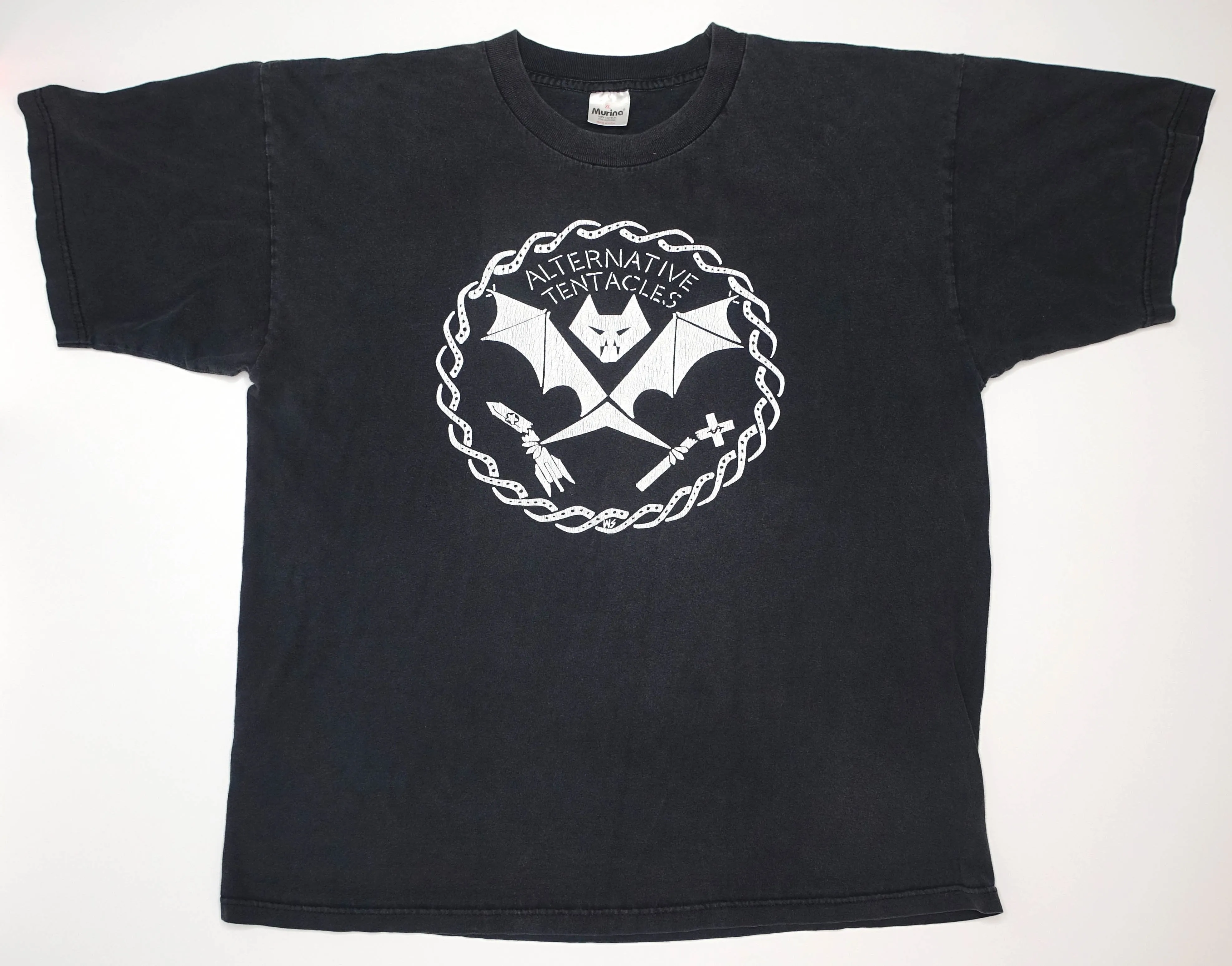 Alternative Tentacles ‎– Winston Smith Bat Logo 90's Shirt Size XL