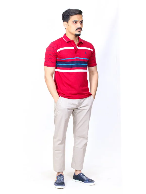 AM Men's Polo T-Shirt RL Maroon