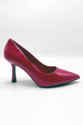 Aradia Mid Court Shoe Heels in Red