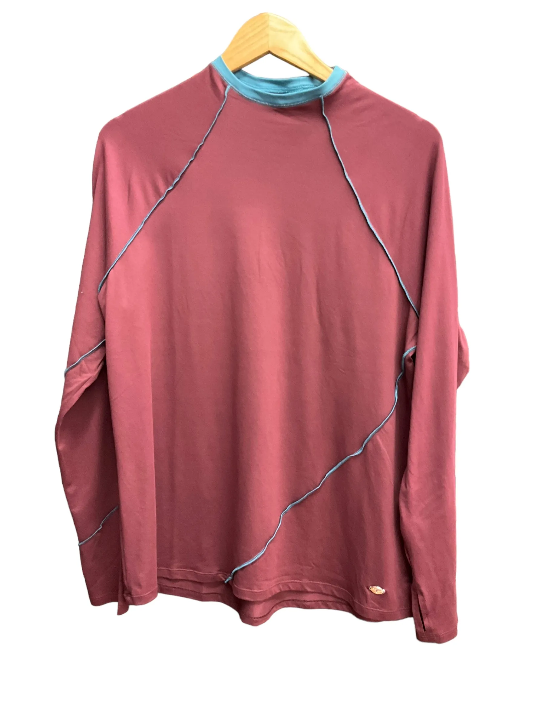 Athletic Top Long Sleeve Crewneck By Tahari By Arthur Levine  Size: L