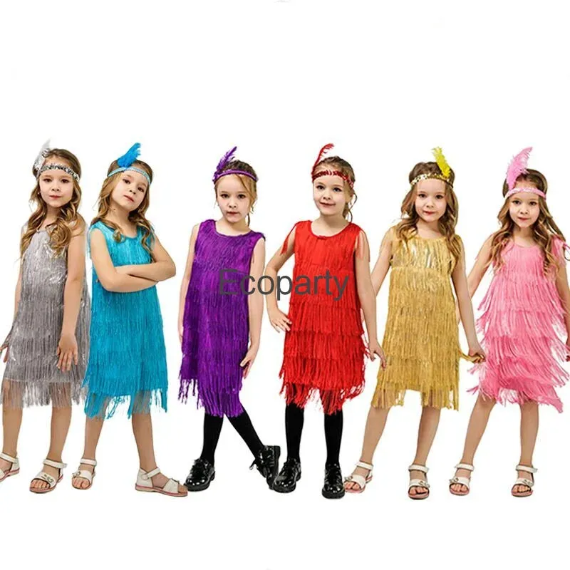 Baby Girl 1920s Flapper Latin Costume Dress