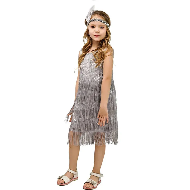 Baby Girl 1920s Flapper Latin Costume Dress