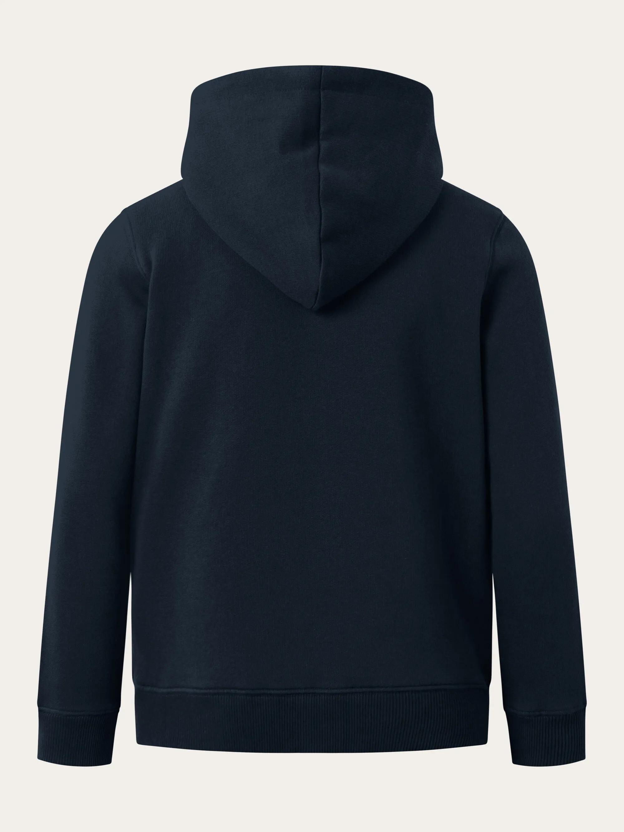 Badge zip hood sweat - Total Eclipse