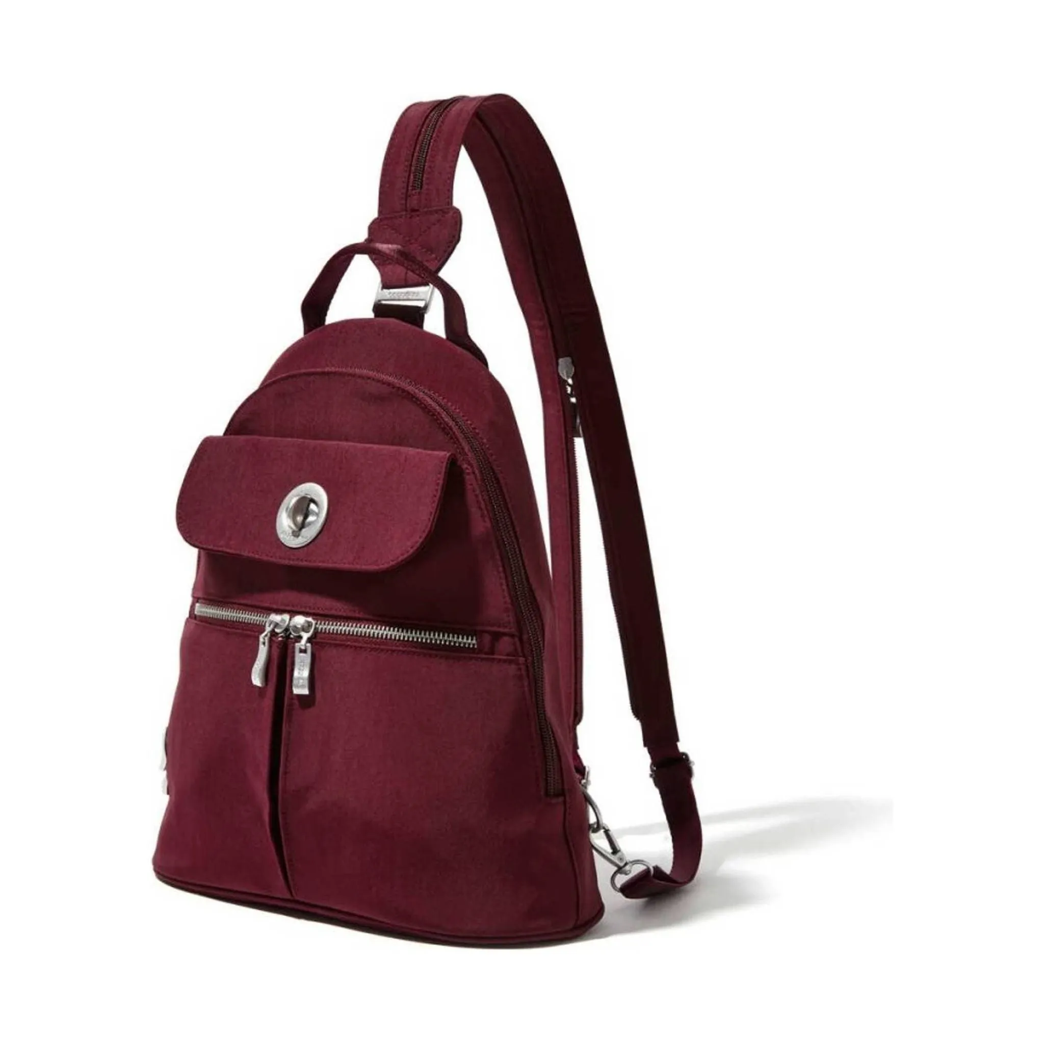 Baggallini Women's Naples Convertible Backpack - Dark Cherry