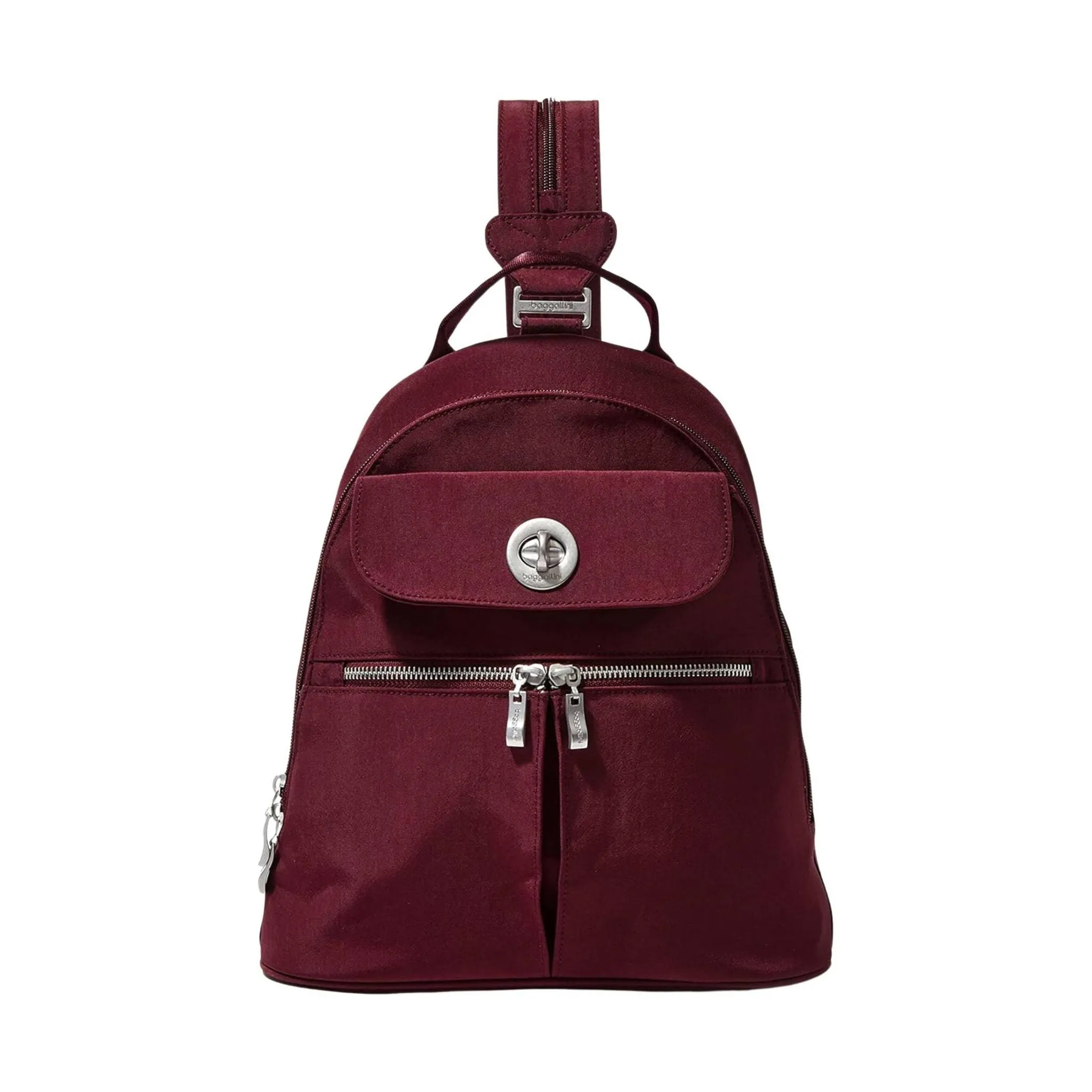 Baggallini Women's Naples Convertible Backpack - Dark Cherry