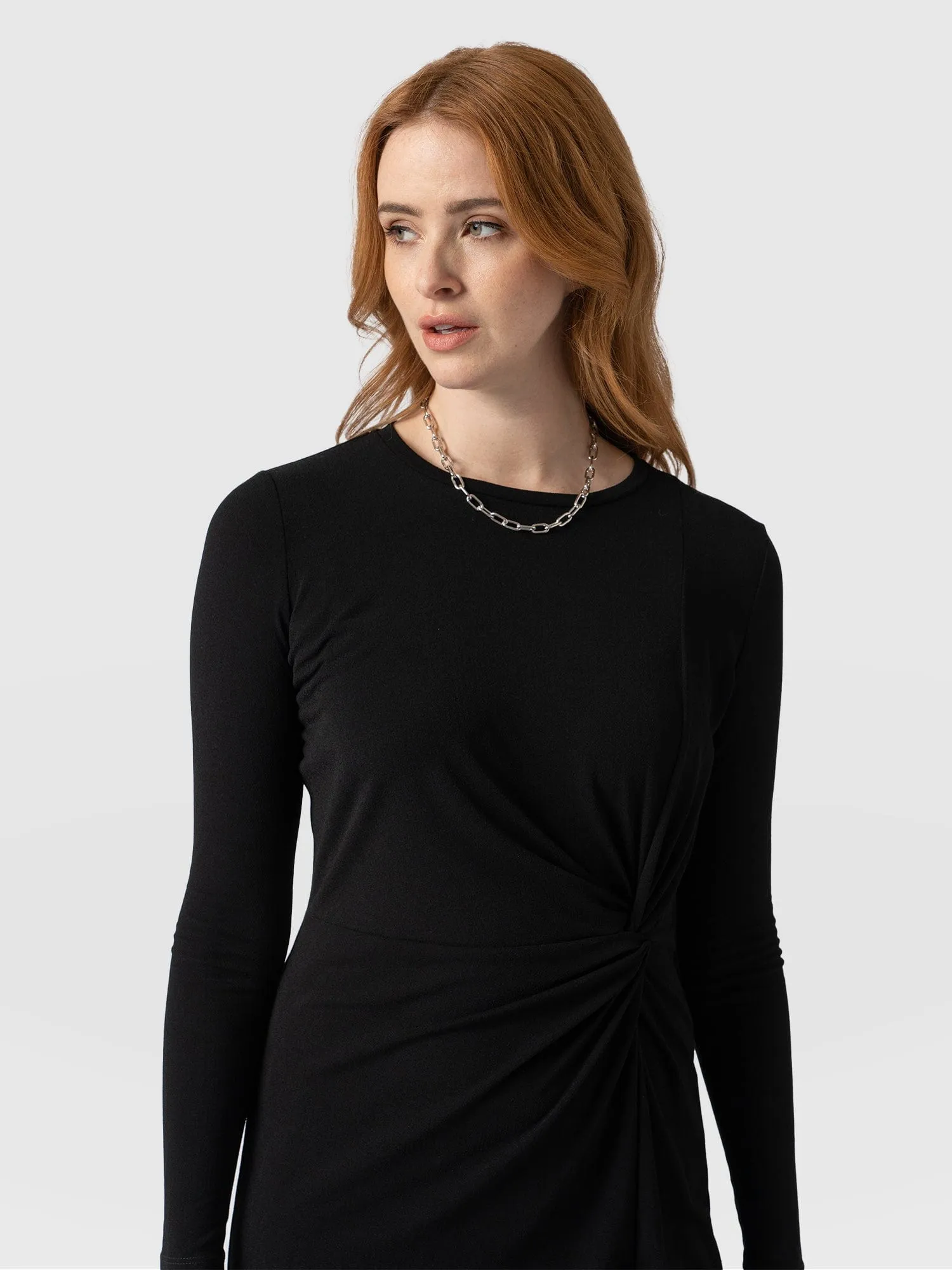 Bailey Knot Dress - Black