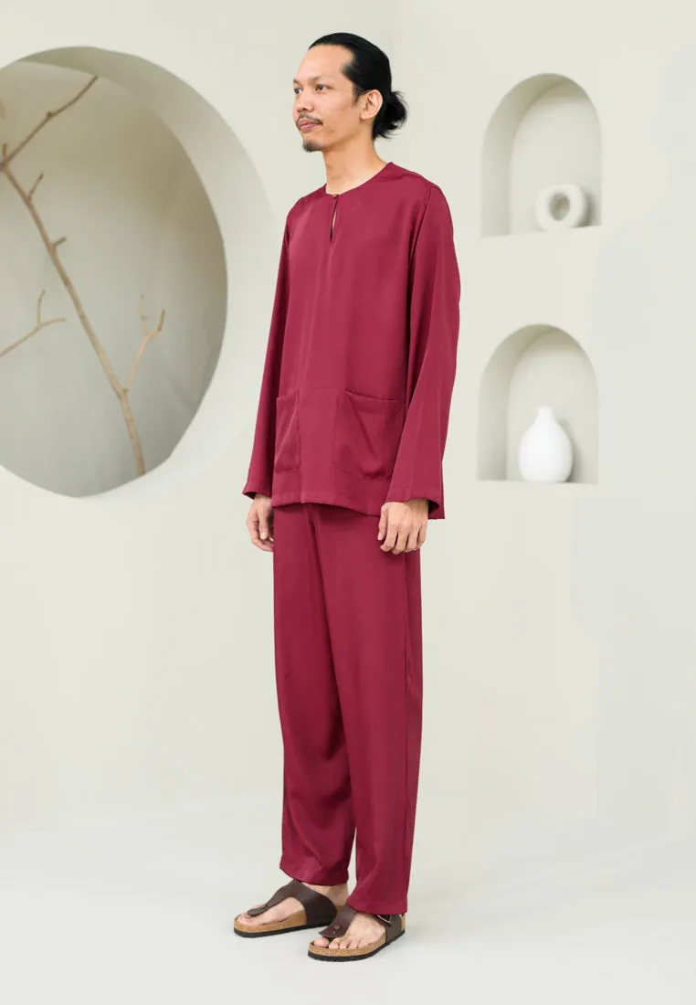 Baju Melayu Men (Maroon)