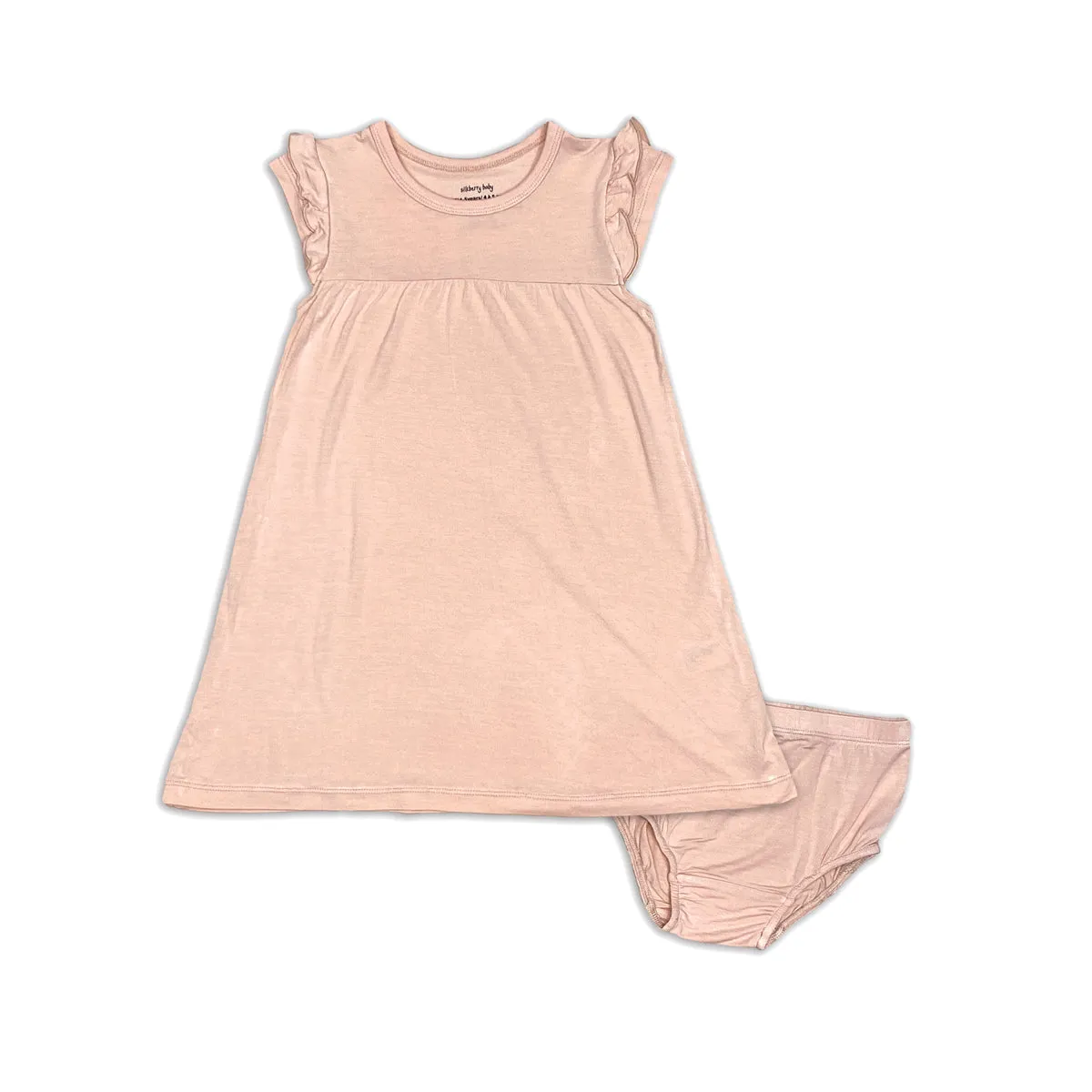 Bamboo Double Sleeve Ruffle Dress with Bloomer (Blossom)