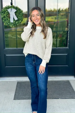 Beige Texture Sweater