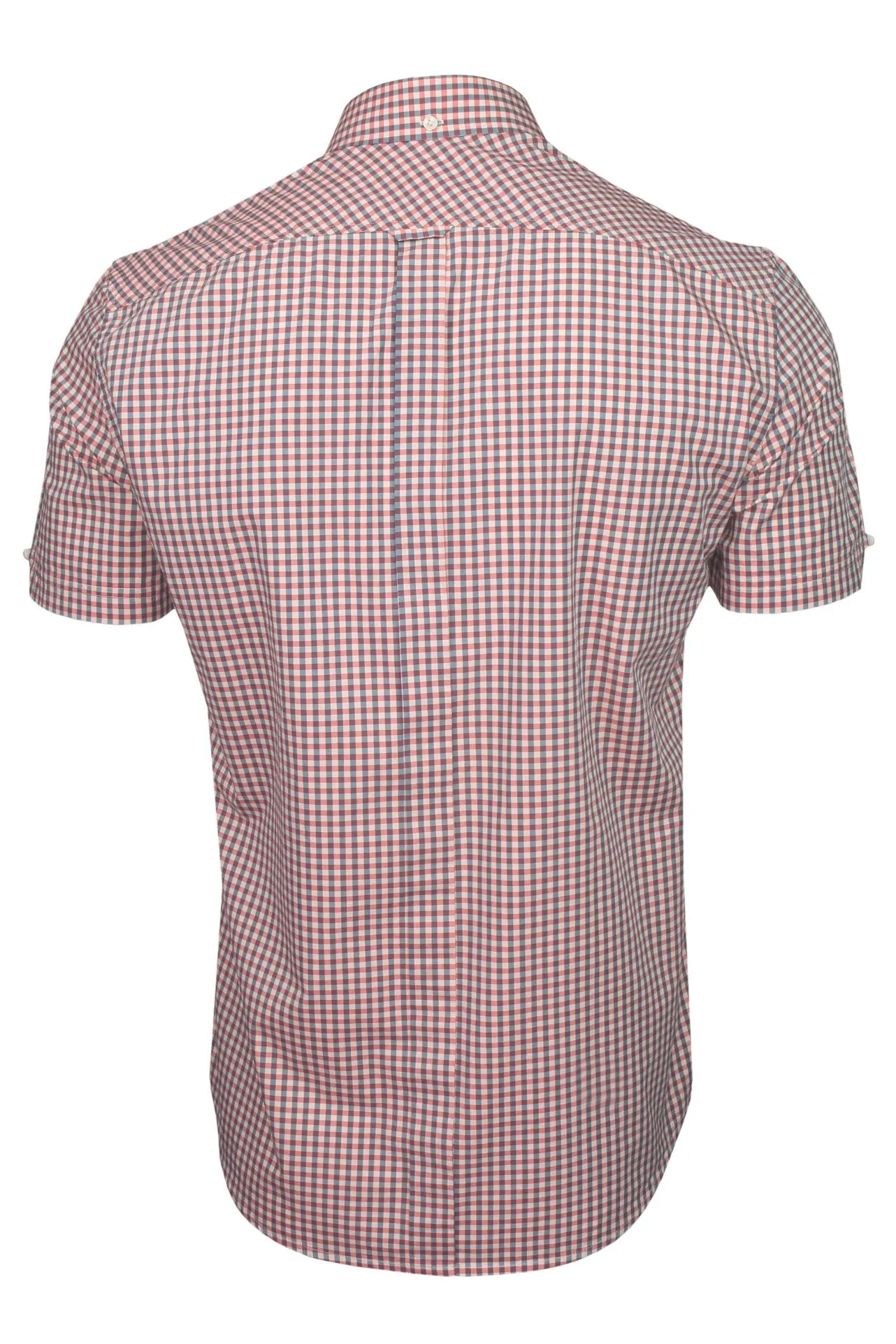 Ben Sherman Men's Signature Gingham Check Shirt, Button-Down Collar, Short Sleeved, Regular Fit