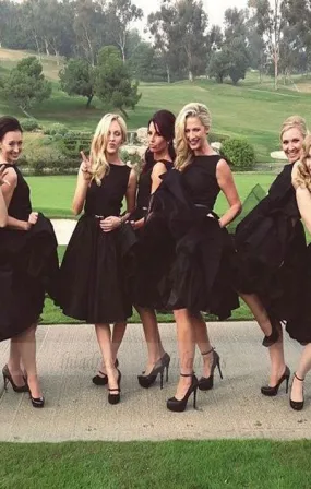 black bridesmaid dress, popular bridesmaid dress,BD98900