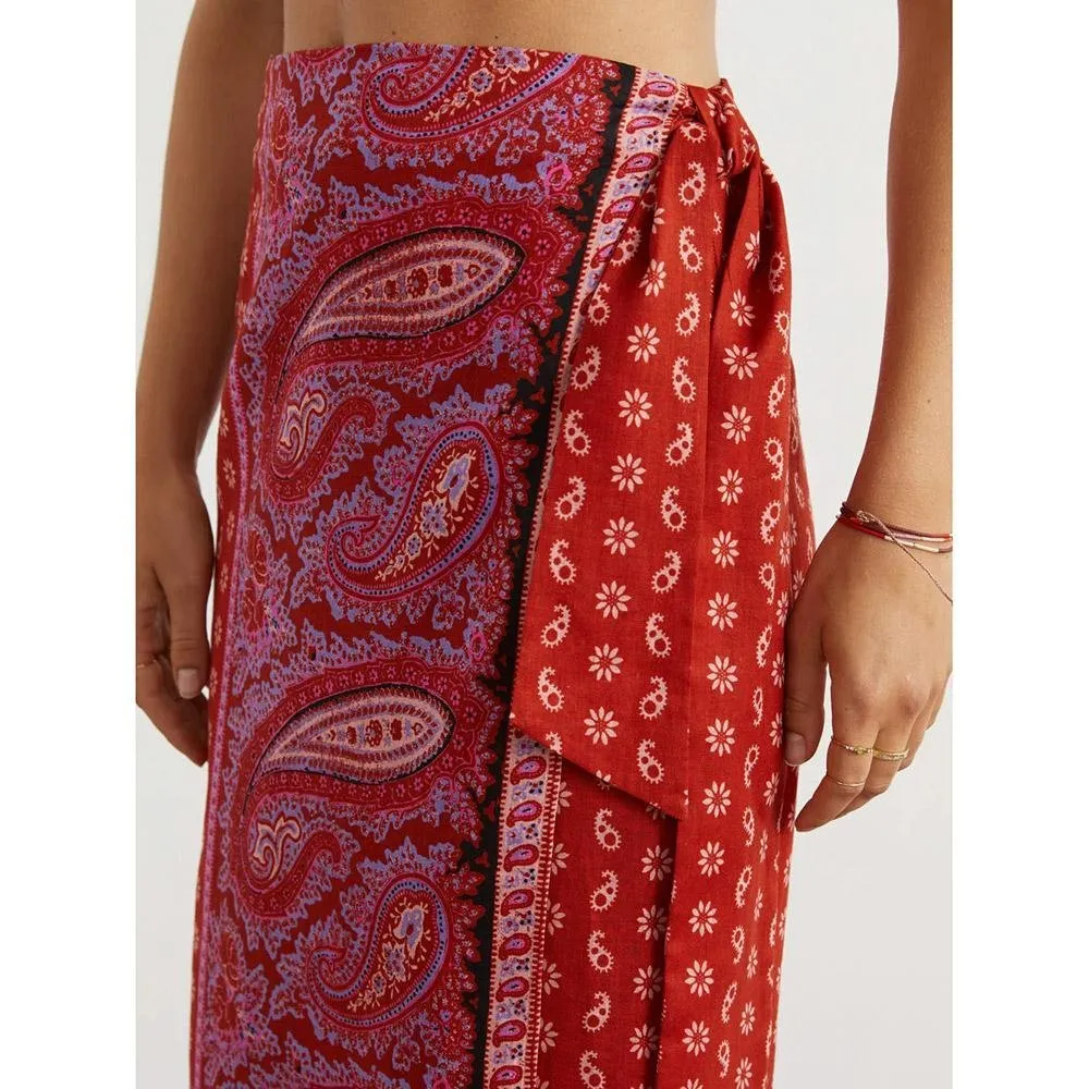 Boteh Kaleido Maxi Wrap Skirt