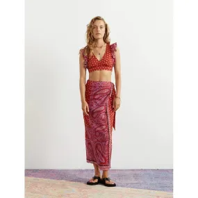 Boteh Kaleido Maxi Wrap Skirt