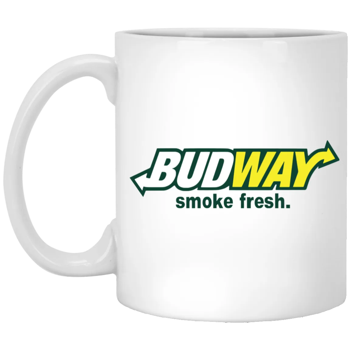 Budway Smoke Fresh 11 oz. White Mug