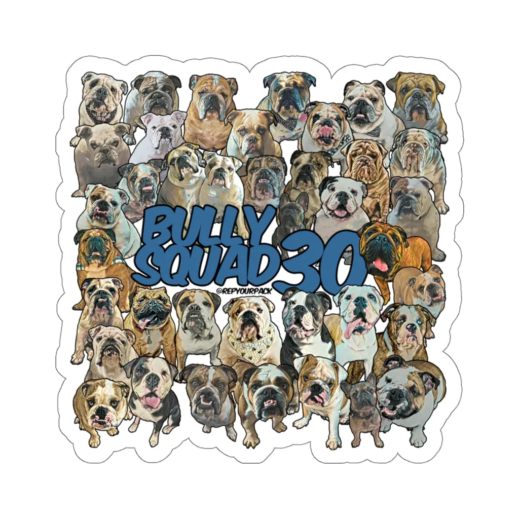 Bully Squad 30 Blue Sticker