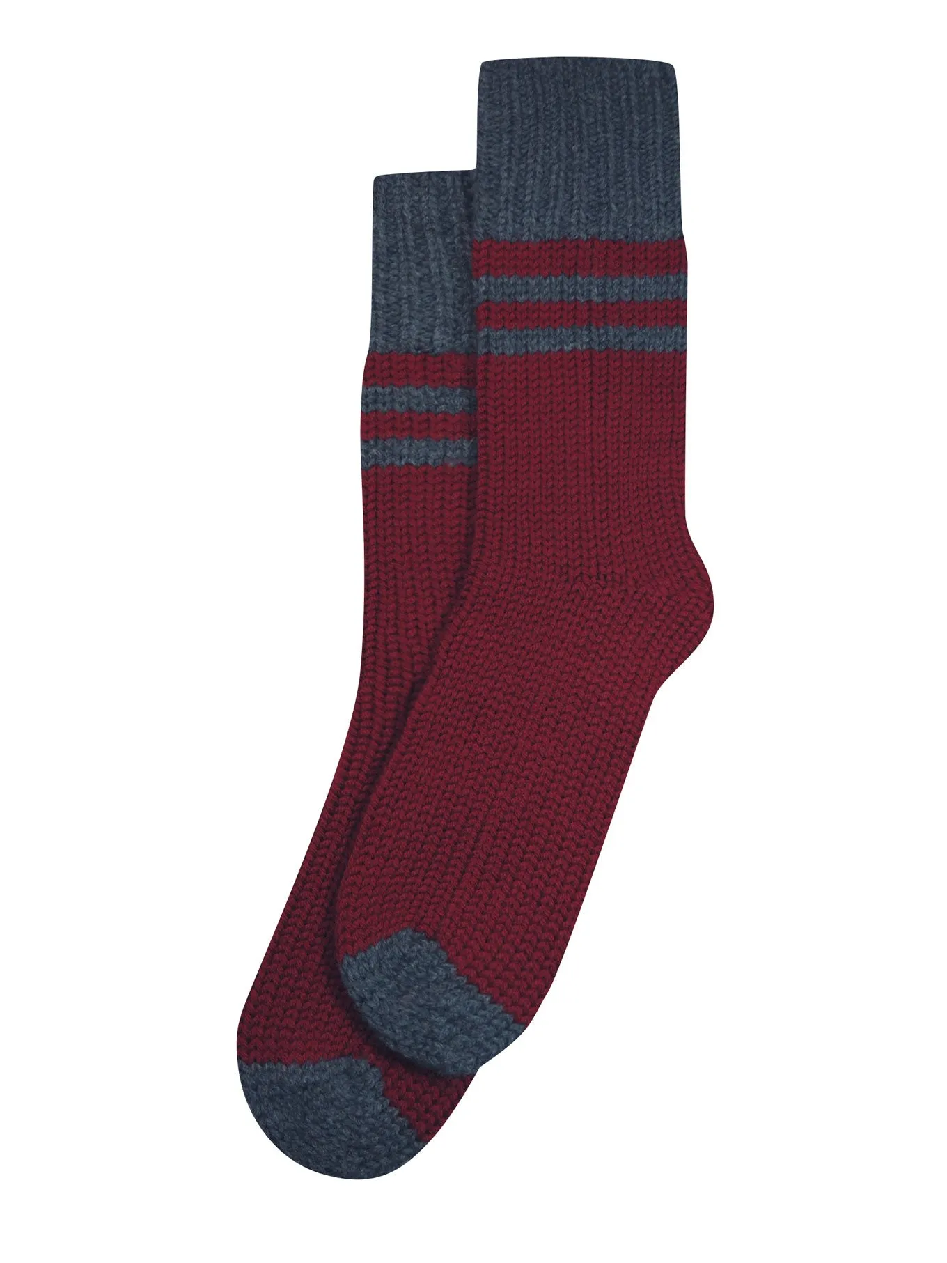 CABIN Merino Wool Socks Wine Red