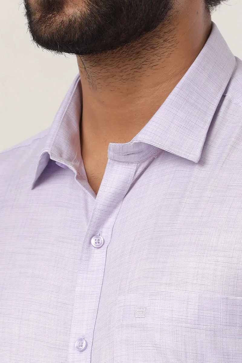 Cardiff - Purple Formal Shirt For Men | Ariser