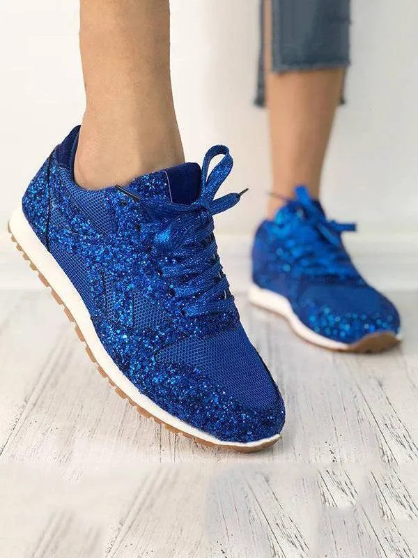 Casual Glitter Breathable Sneakers