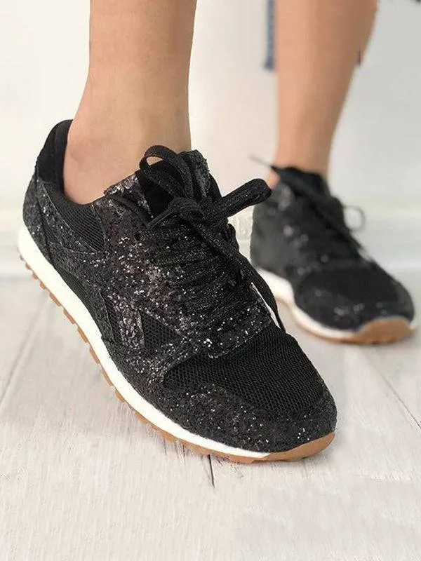 Casual Glitter Breathable Sneakers