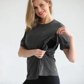 Casual Nursing T-Shirt (Dark Gray)