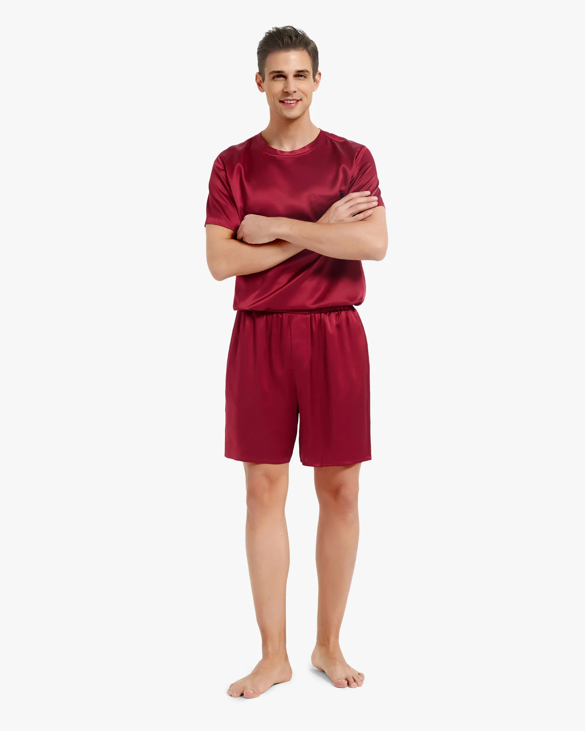 Casual Silk Short Pajamas