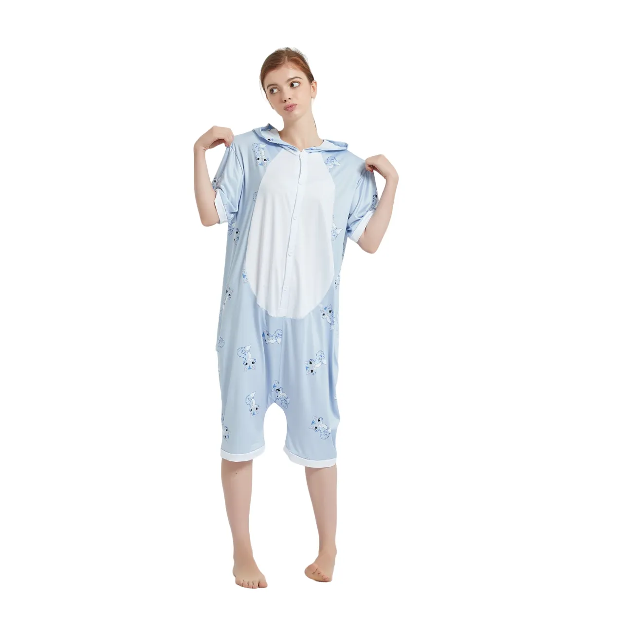 Cat Adult Summer Onesie