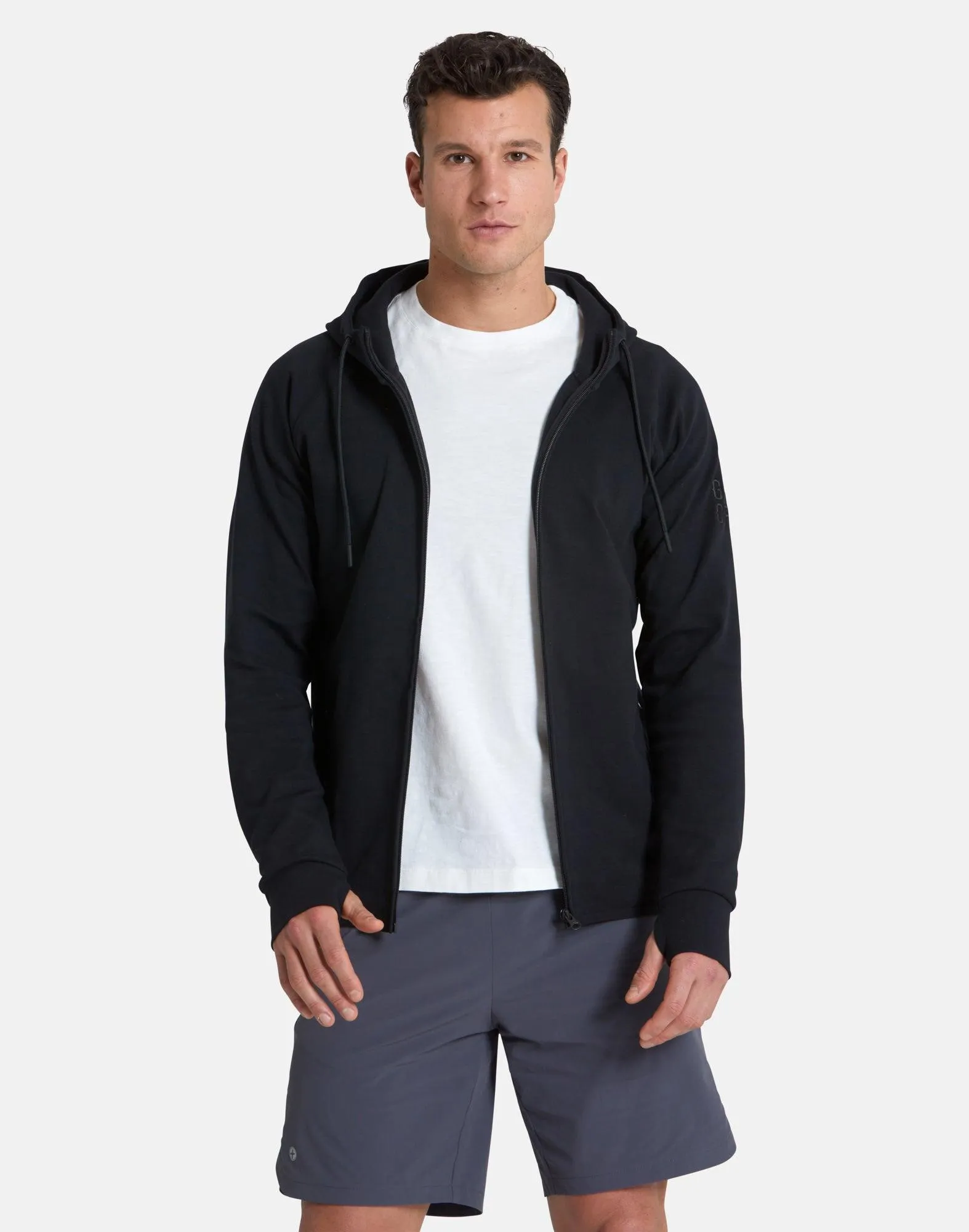 Chill Zip Hoodie in Black