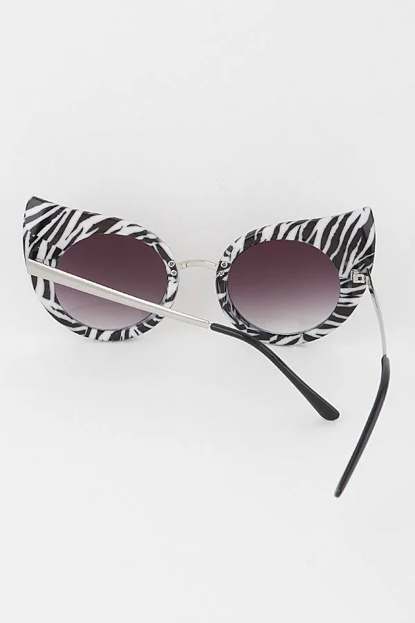 Coco Round Cat Eye Sunglasses