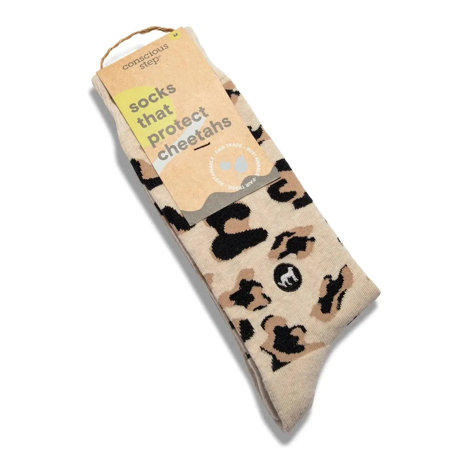 Conscious Step Organic Cotton Socks - that protect cheetahs